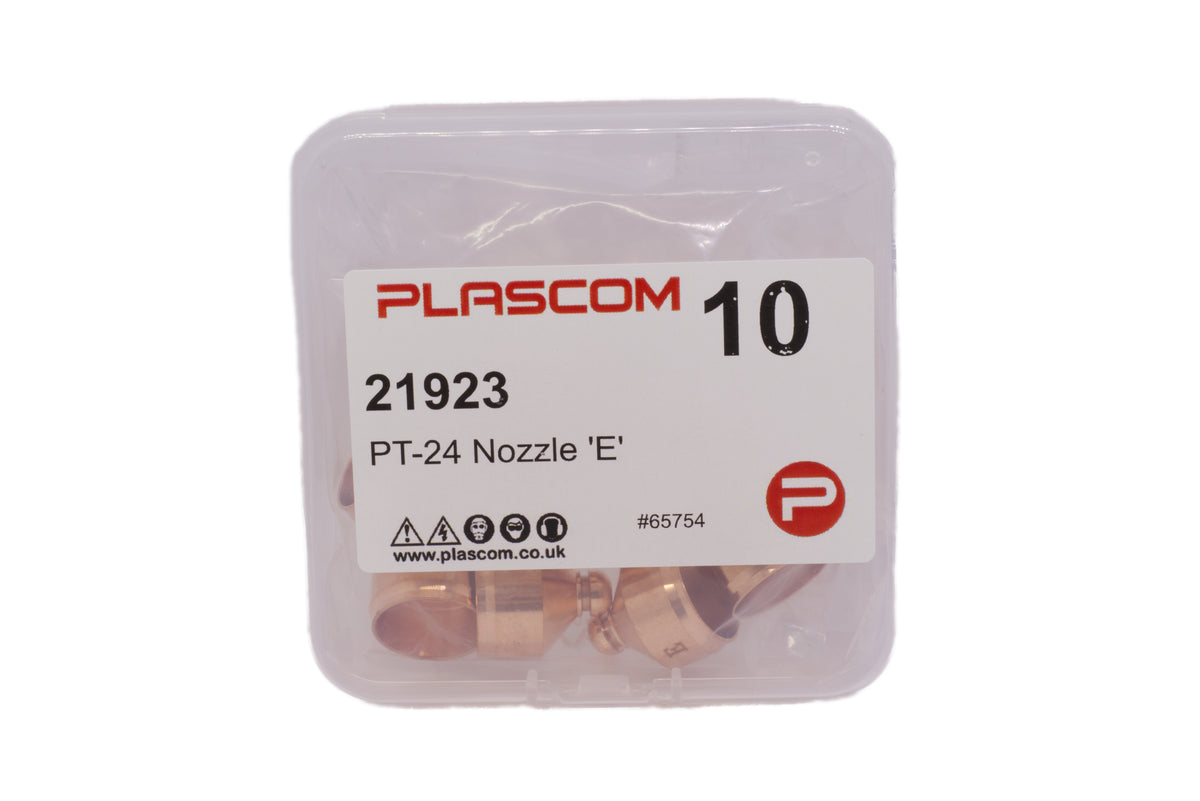 21923 - ESAB PT-24 Nozzle 100A ‘E’ Pack of 10