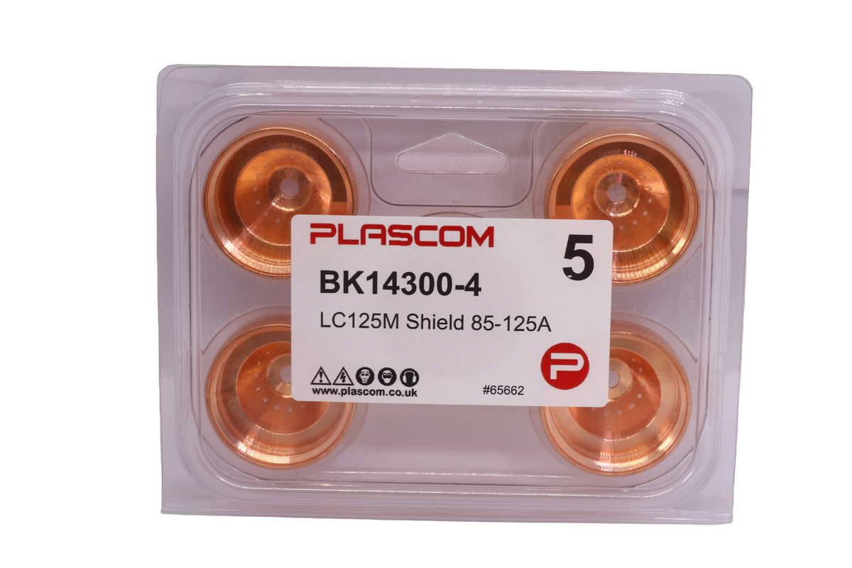 BK14300-4 - FlexCut LC125M Shield Cap 85-125A Pack of 5