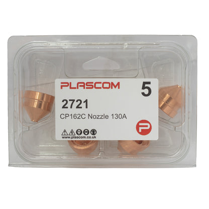 2721 - Cebora CP-162C Nozzle 130A Pack of 5