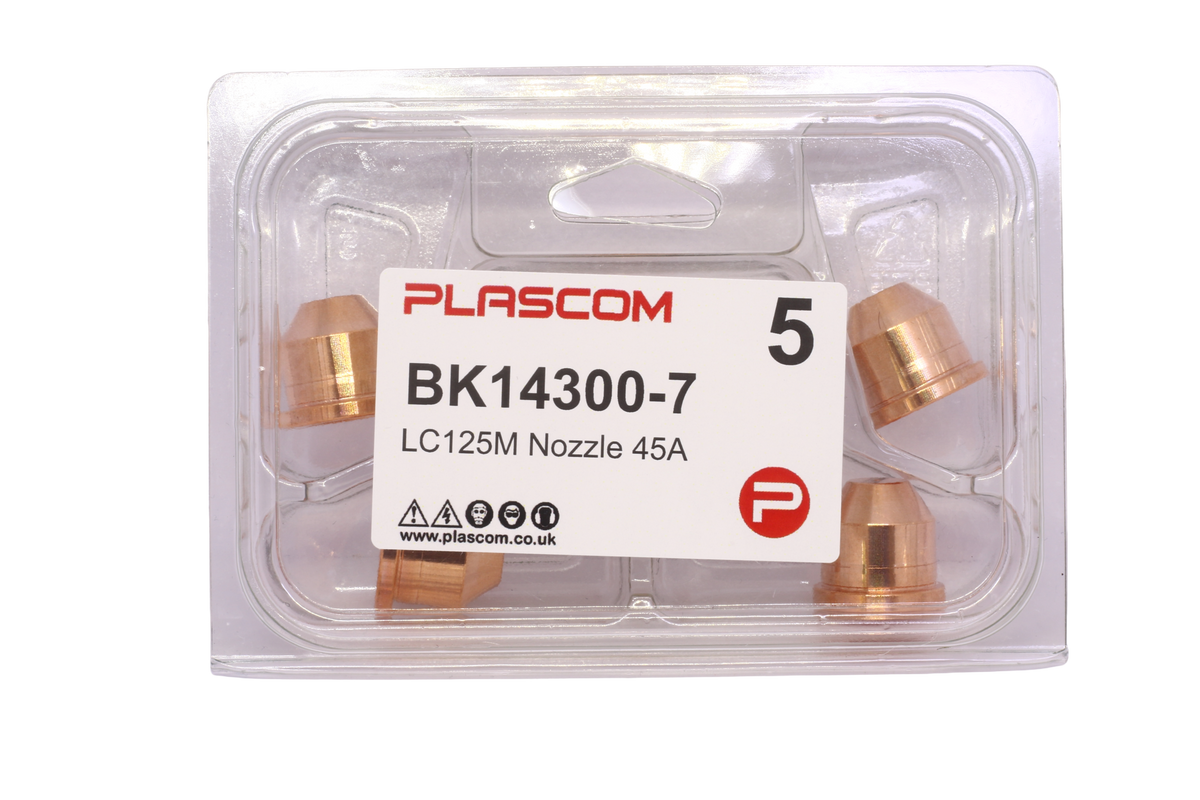 BK14300-7 - FlexCut LC125M Nozzle 45A Pack of 5