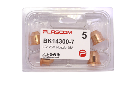 BK14300-7 - FlexCut LC125M Nozzle 45A Pack of 5