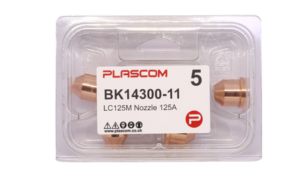 BK14300-11 - FlexCut LC125M Nozzle 125A Pack of 5