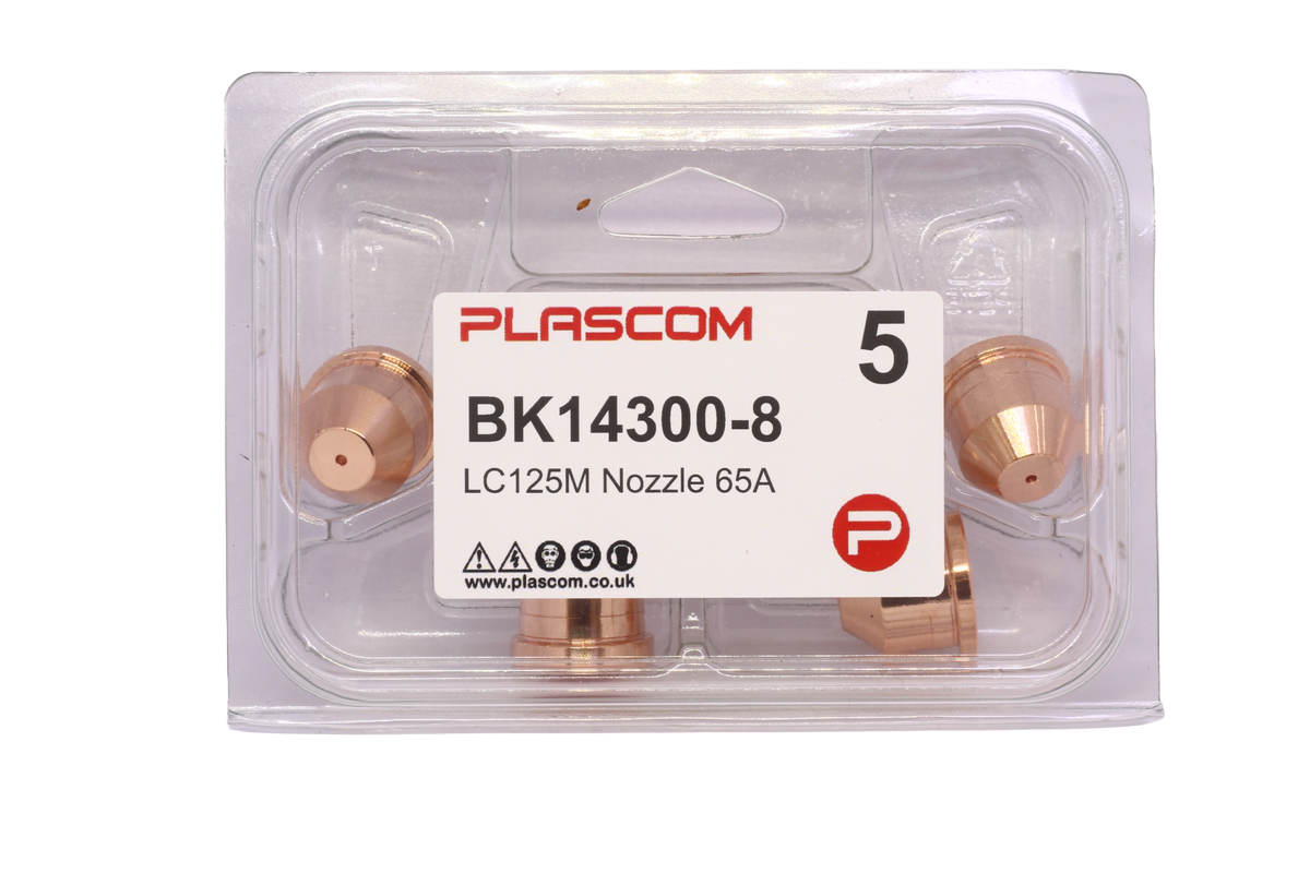 BK14300-8 - FlexCut LC125M Nozzle 65A Pack of 5