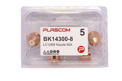 BK14300-8 - FlexCut LC125M Nozzle 65A Pack of 5
