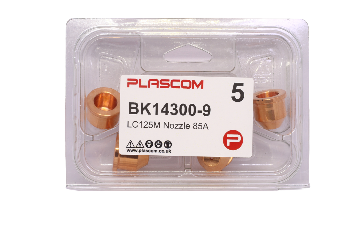 BK14300-9 - FlexCut LC125M Nozzle 85A Pack of 5