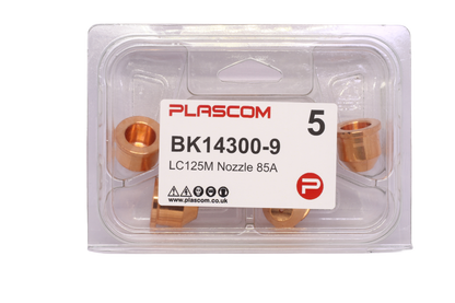 BK14300-9 - FlexCut LC125M Nozzle 85A Pack of 5