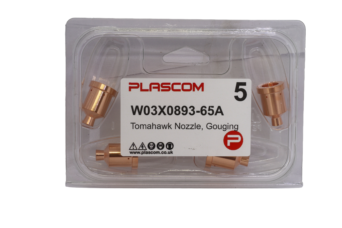 W03X0893-65A - (KP2845-9) Tomahawk LC105 Nozzle, Gouging Pack of 5
