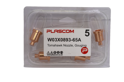 W03X0893-65A - (KP2845-9) Tomahawk LC105 Nozzle, Gouging Pack of 5