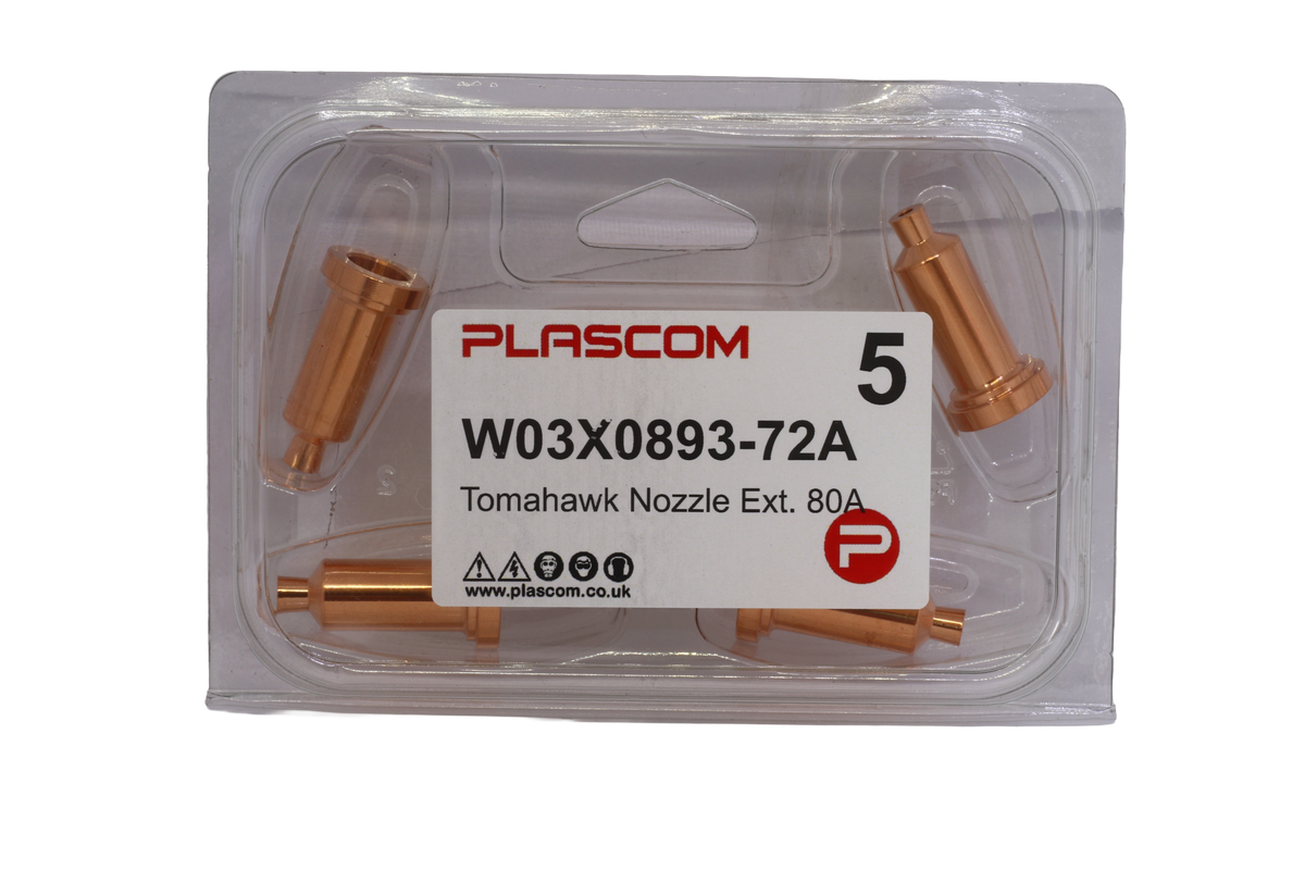 W03X0893-72A - Tomahawk LC105 Nozzle 80A, Extended Pack of 5
