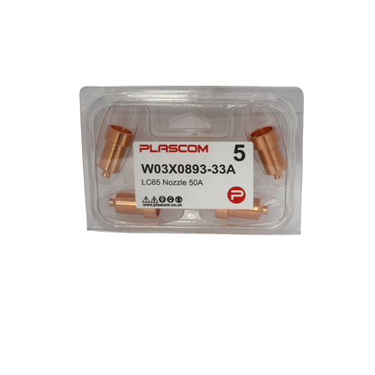 W03X0893-33A - Tomahawk LC65 Nozzle, Shielded 50A Pack of 5